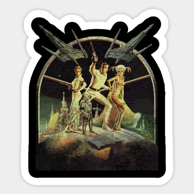 Buck Rogers Vintage Sticker by Flickering_egg